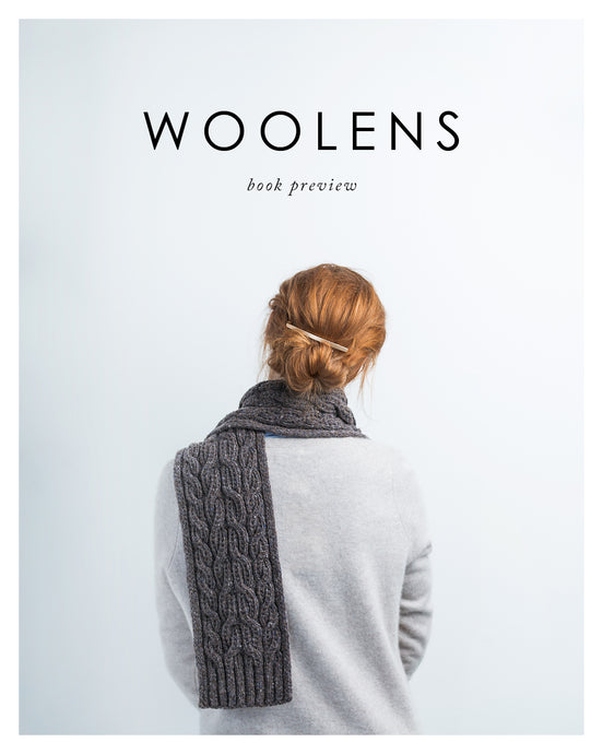 Woolens Book Preview | Knitting Pattern Collection Lookbook Cover by Brooklyn Tweed