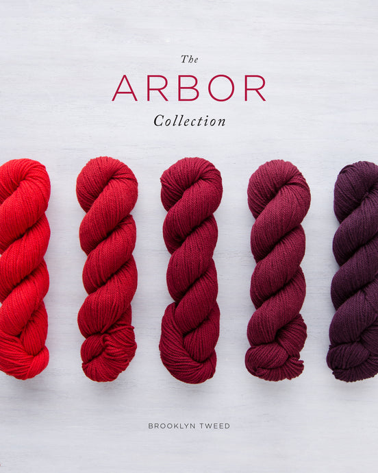 Arbor Yarn  | Knitting Pattern Collection Lookbook Cover by Brooklyn Tweed