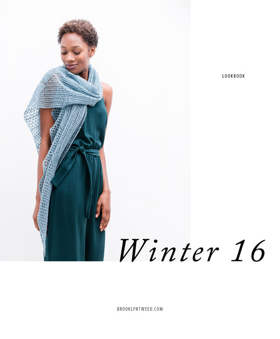 Winter 2016 | Knitting Pattern Collection Lookbook Cover by Brooklyn Tweed