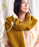 Mossyblocks Wrap | Handknit Design Sample | Brooklyn Tweed
