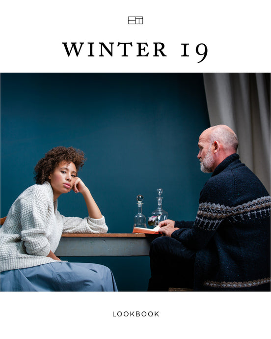 Winter 2019 | Knitting Pattern Collection Lookbook Cover by Brooklyn Tweed