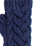 Ballantine Mittens | Knitting Pattern by Fiona Alice - close up on stitch blue