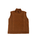 Chenier Sweater Vest | Knitting Pattern by Fiona Alice - flat