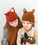 Fawn and Fox Hats | Knitting Pattern by Olya Mikesh