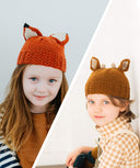 Fawn and Fox Hats | Knitting Pattern by Olya Mikesh