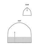 Fawn and Fox Hats | Knitting Pattern by Olya Mikesh - Schematic