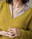 Oheka Pullover | Knitting Pattern by Orlane Sucche in Re-PLy Rambouillet DK Weight Yarn