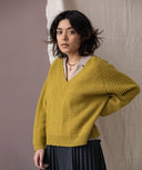 Oheka Pullover | Knitting Pattern by Orlane Sucche in Re-PLy Rambouillet DK Weight Yarn