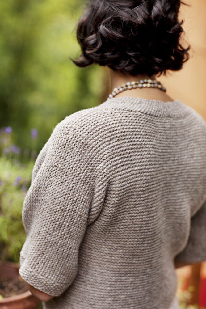 Garter stitch cardigan hot sale pattern free