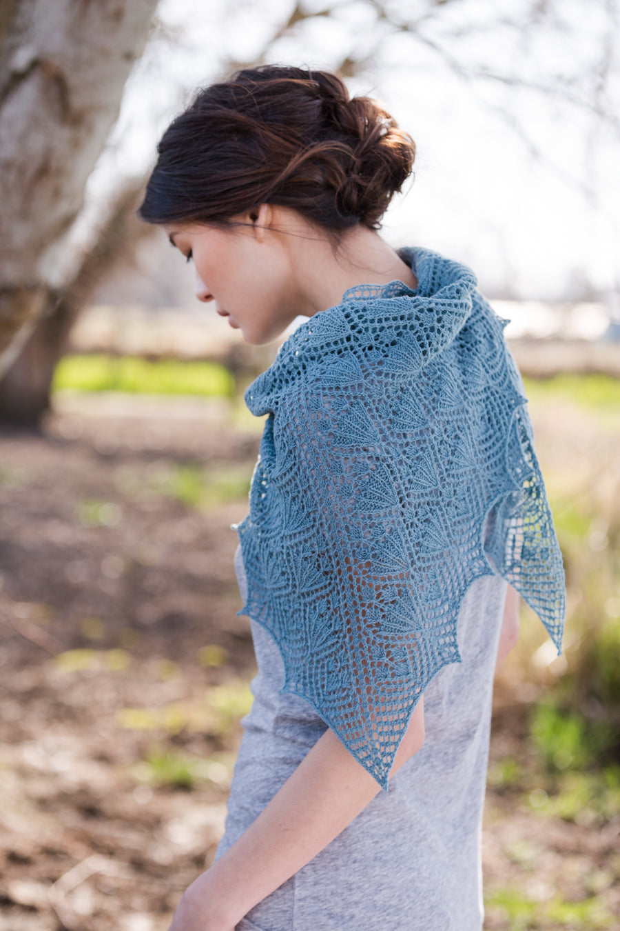 Blue Lace Shawl