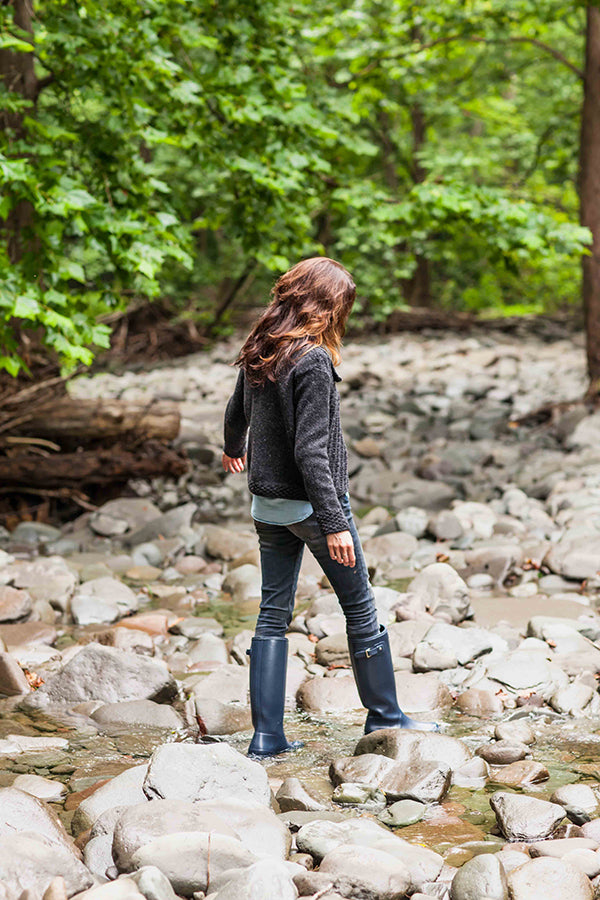 Avery by Coal Brooklyn | Véronik Cardigan Knitting Pattern Tweed |