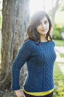 Gelsomina Aran Pullover | Knitting Pattern by Véronik Avery