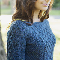 Gelsomina Aran Pullover | Knitting Pattern by Véronik Avery