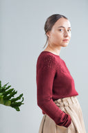 Laceleaf Pullover | Knitting Pattern by Alejandra Graterol