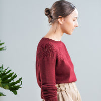 Laceleaf Pullover | Knitting Pattern by Alejandra Graterol
