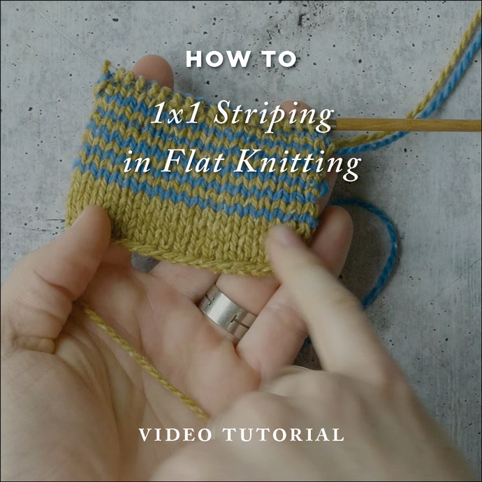 How To Knit: 1x1 Striping in Flat Knitting – Video Knitting Tutorial