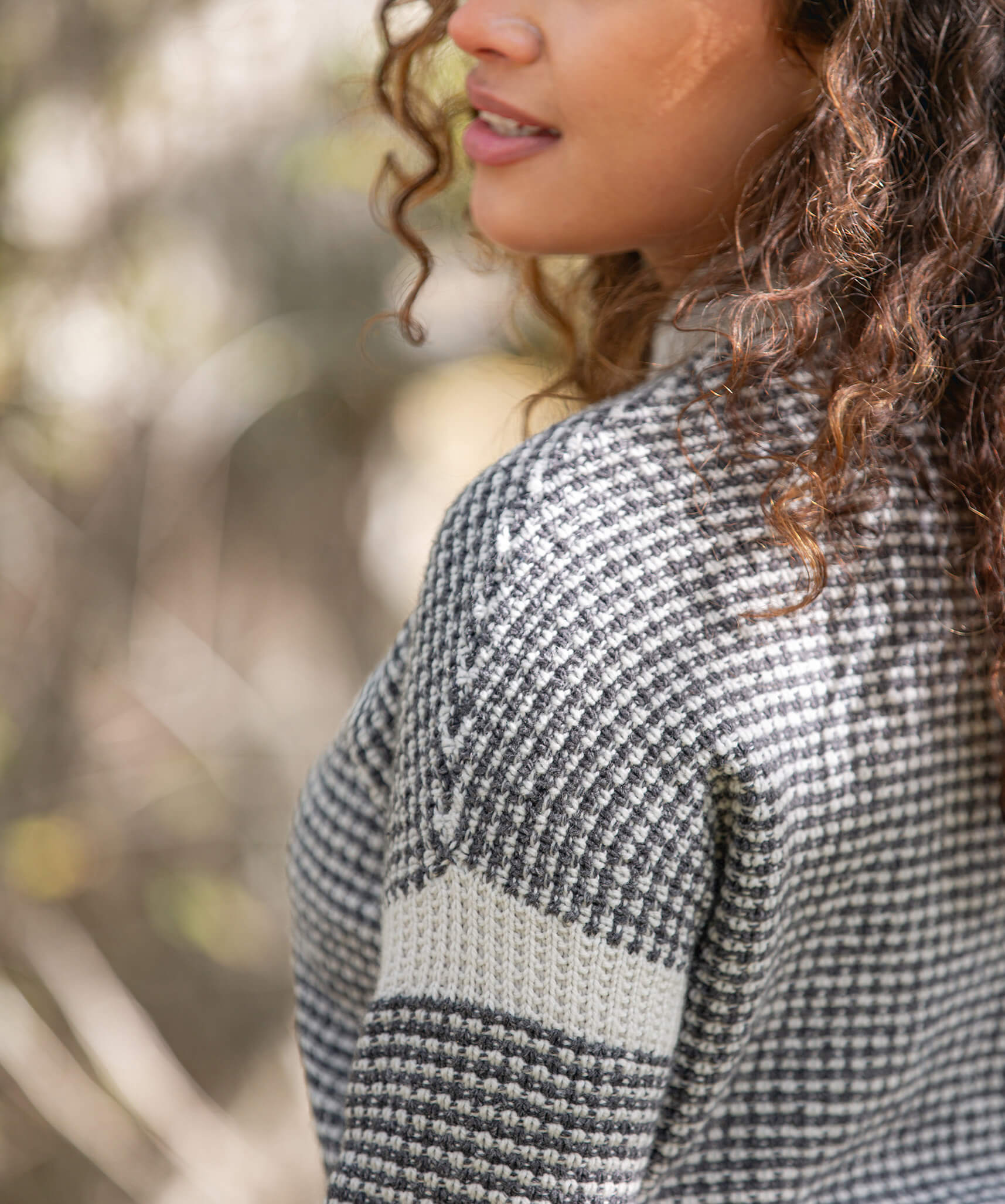 トップス eaphi TAPE EMBROIDERY MIX KNIT Admix Pullover | Knitting Pattern by Jared Flood | Brooklyn Tweed