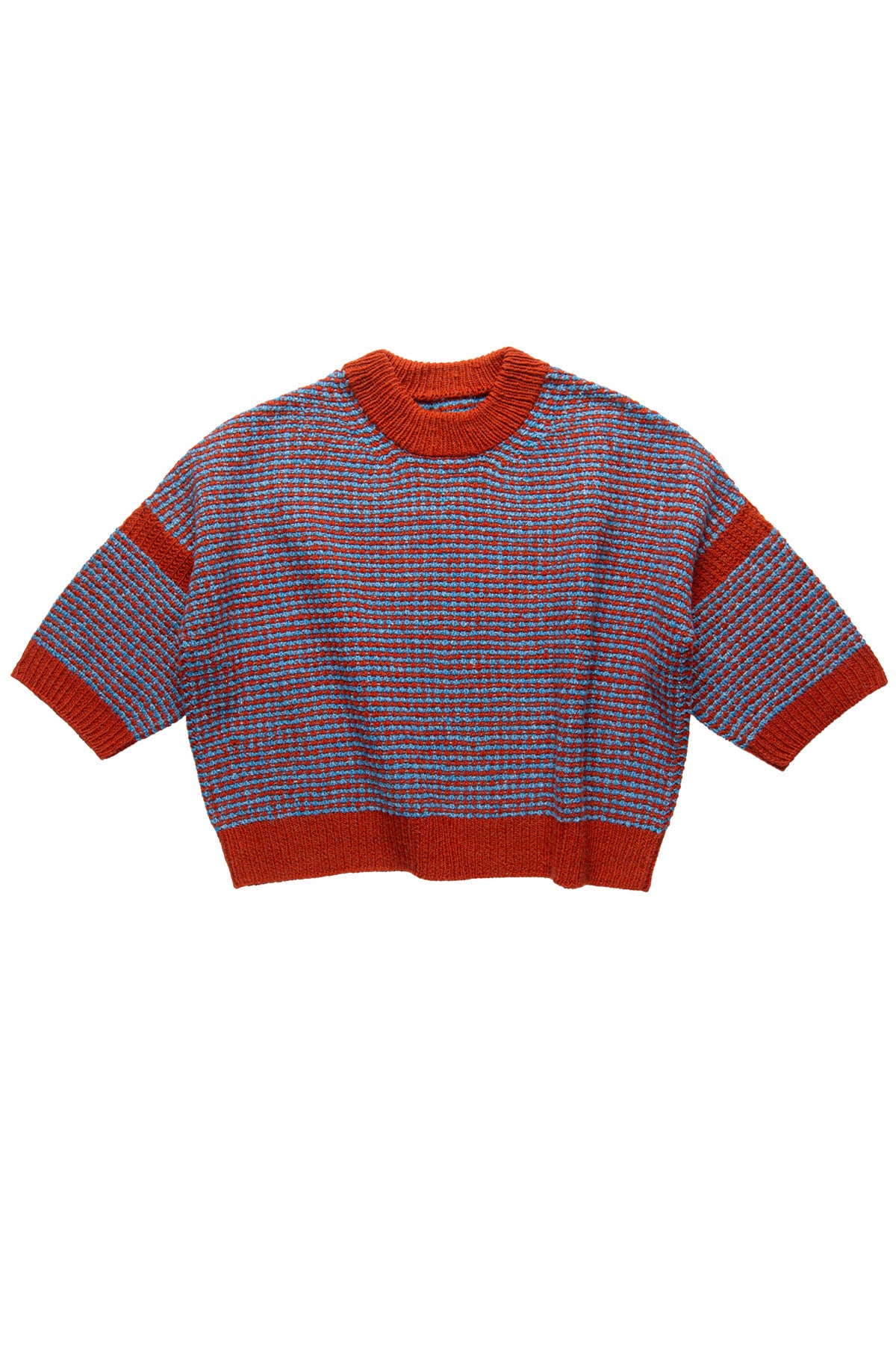 [ KIRSH ]★COLORING GRID PATTERN CROP DOWN JUMPER Admix Pullover | Knitting Pattern by Jared Flood | Brooklyn