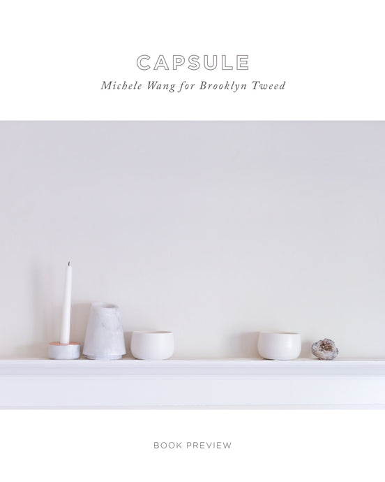 Capsule: Michele Wang | Knitting Pattern Collection Lookbook Cover by Brooklyn Tweed