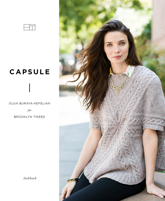 Capsule: Olga Buraya-Kefelian | Knitting Pattern Collection Lookbook Cover by Brooklyn Tweed
