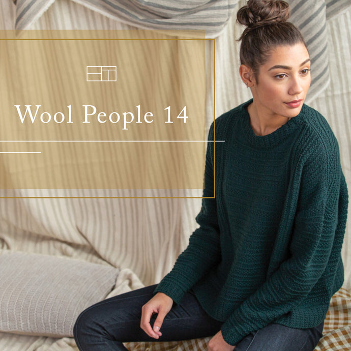 Wool People 14 | Knitting Pattern Collection Lookbook Cover by Brooklyn Tweed