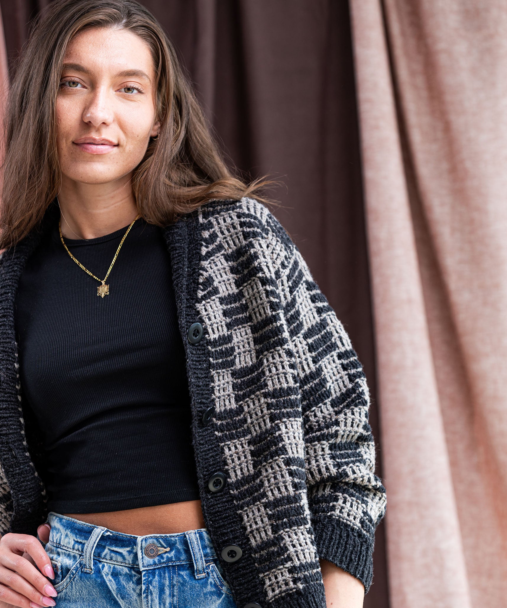 Checkers Cardigan | Knitting Pattern by Lis Smith | Brooklyn Tweed