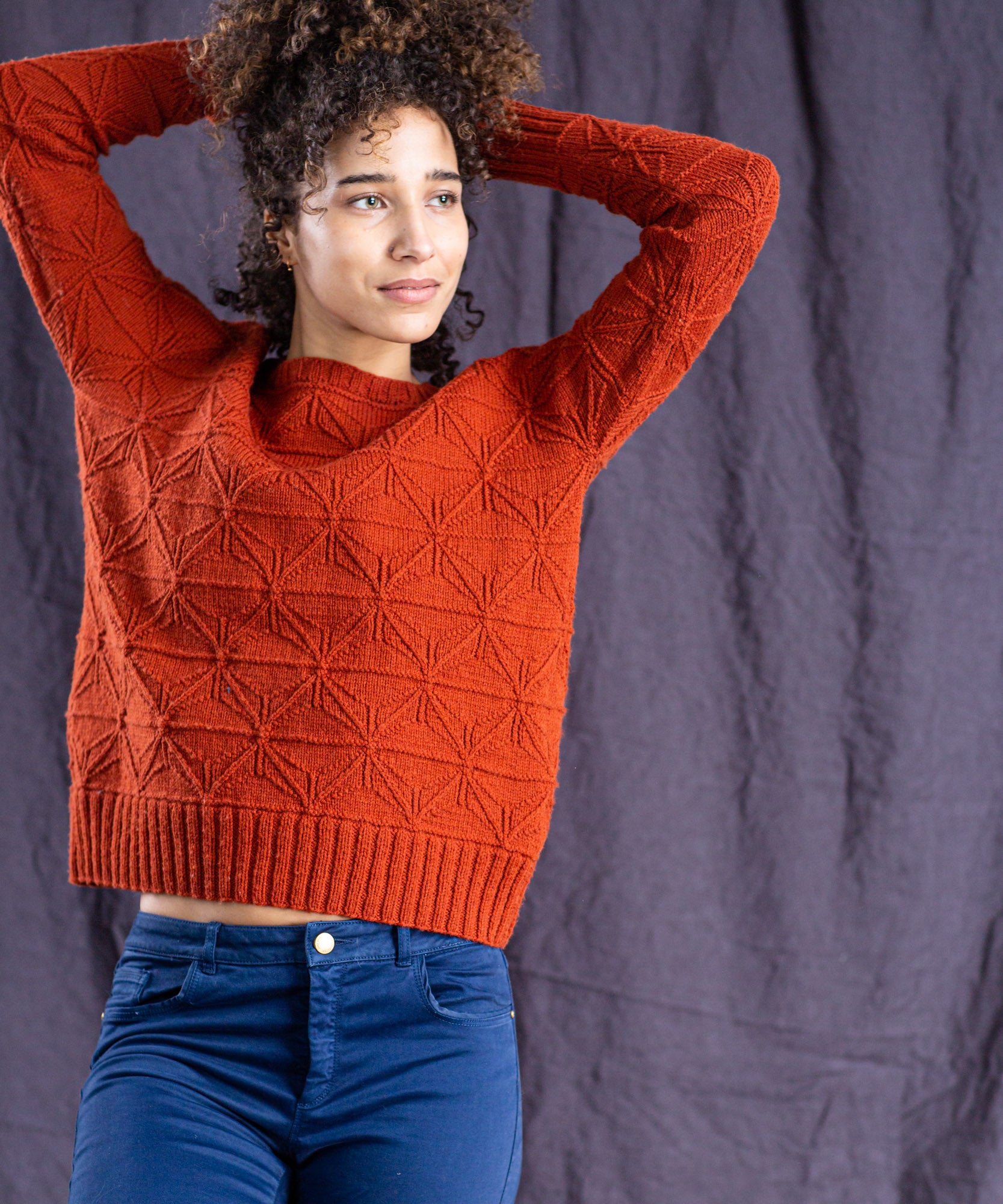 トップス Eaphi RANDOM LINE DESIGN KNIT トップス Eaphi RANDOM LINE