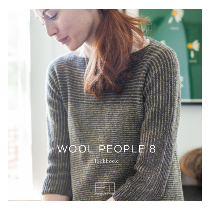 Wool People 8 | Knitting Pattern Collection Lookbook Cover by Brooklyn Tweed