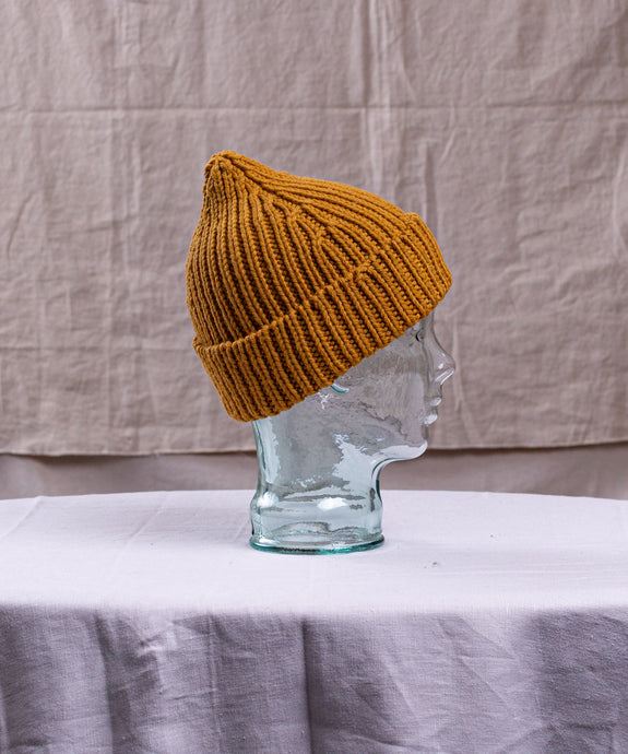 Biggie Rib Hat | Handknit Design Sample | Brooklyn Tweed