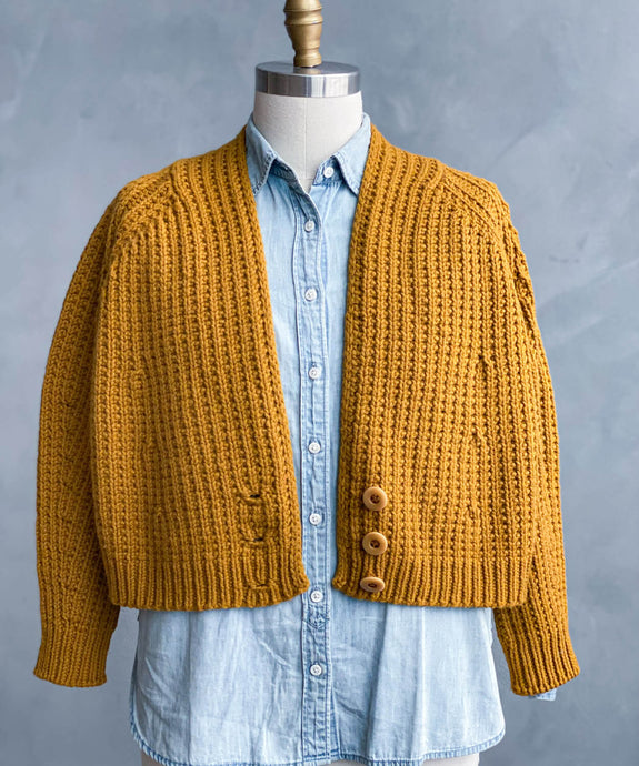 Stroopwafel Cardigan | Handknit Design Sample | Brooklyn Tweed