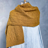 Mossyblocks Wrap | Handknit Design Sample | Brooklyn Tweed