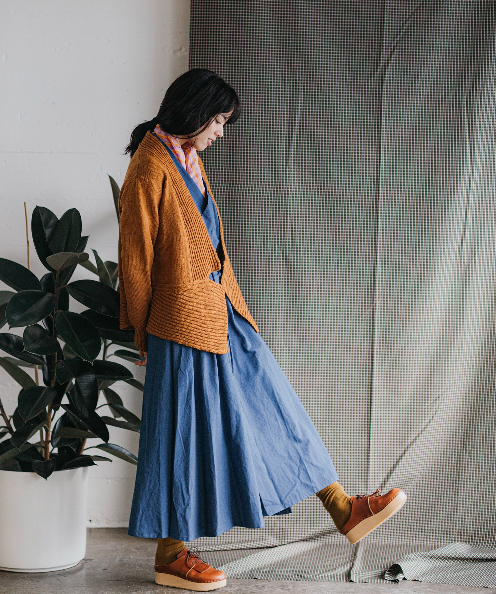 Sonobe Cardigan Handknit Design Sample Brooklyn Tweed