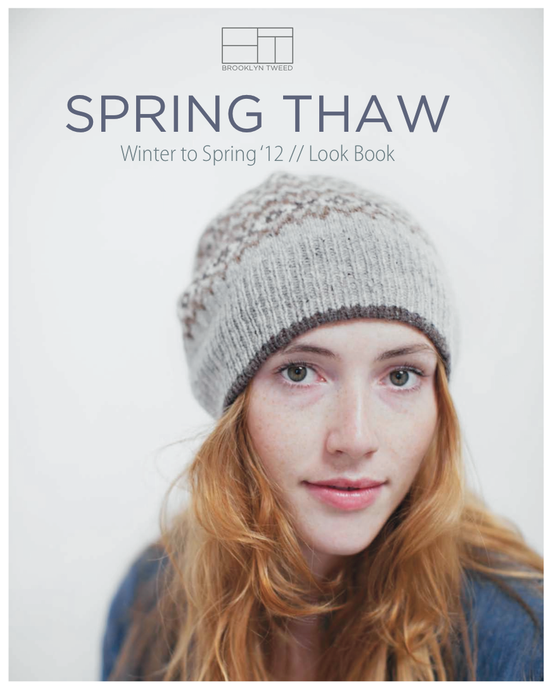 Spring Thaw 2012 | Knitting Pattern Collection Lookbook Cover by Brooklyn Tweed