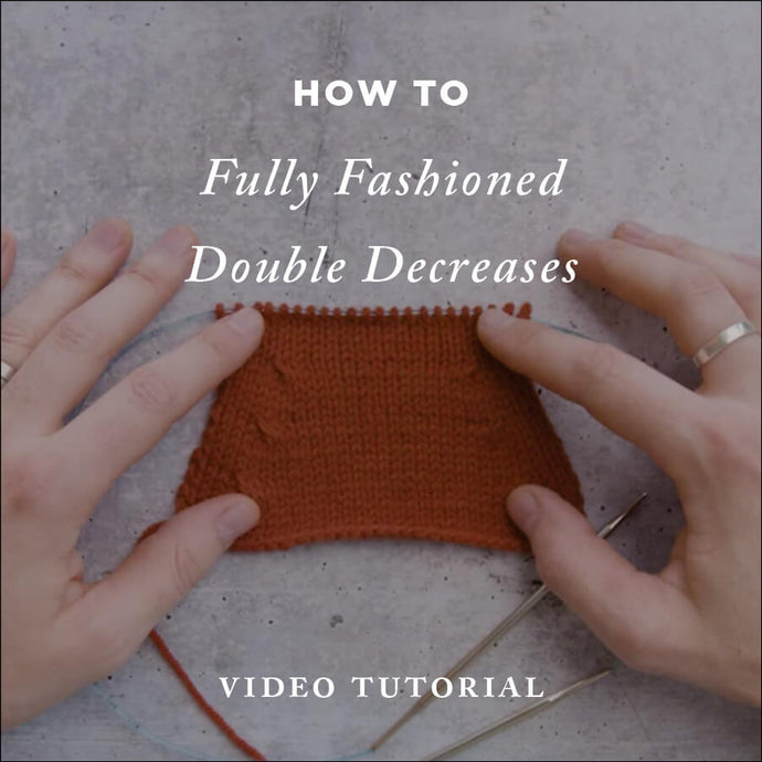 How To Knit: Fully Fashioned Double Decreases | Video Knitting Tutorial