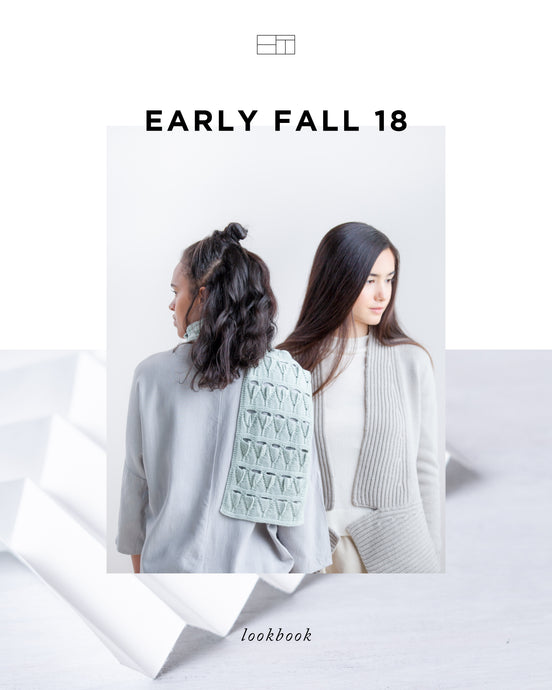 Early Fall 2018 | Knitting Pattern Collection Lookbook Cover by Brooklyn Tweed