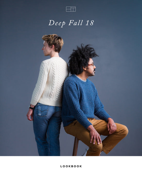 Deep Fall 2018 | Knitting Pattern Collection Lookbook Cover by Brooklyn Tweed