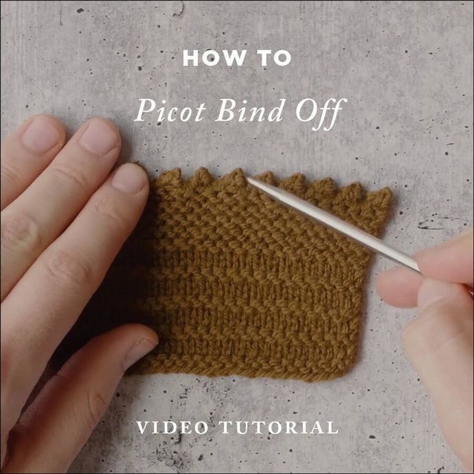 How To Knit: Picot Bind Off | Video Knitting Tutorial
