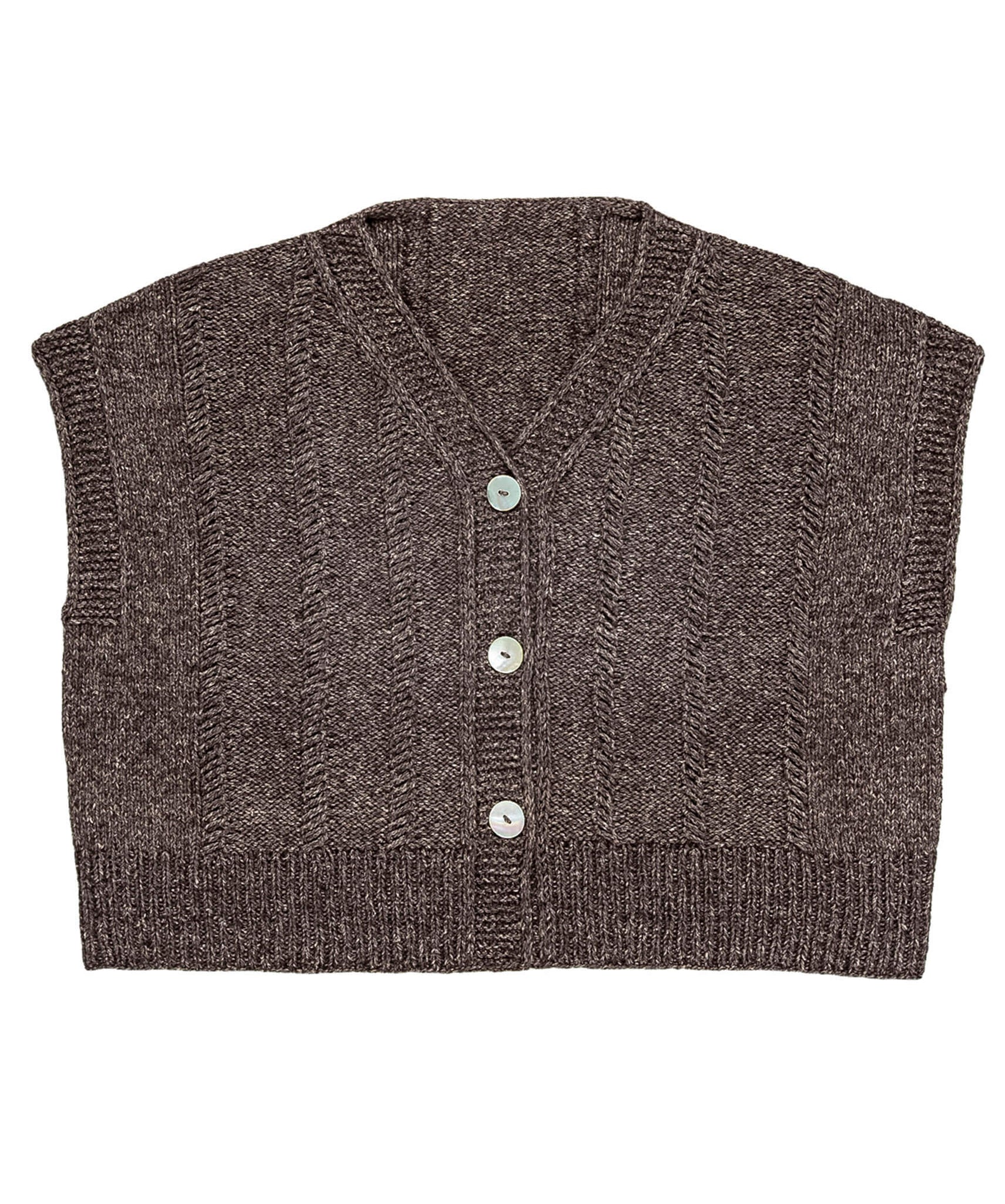 Ashfork Cardigan | Knitting Pattern by Aude Martin - Flat