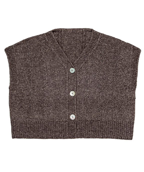 Ashfork Cardigan | Knitting Pattern by Aude Martin - Flat