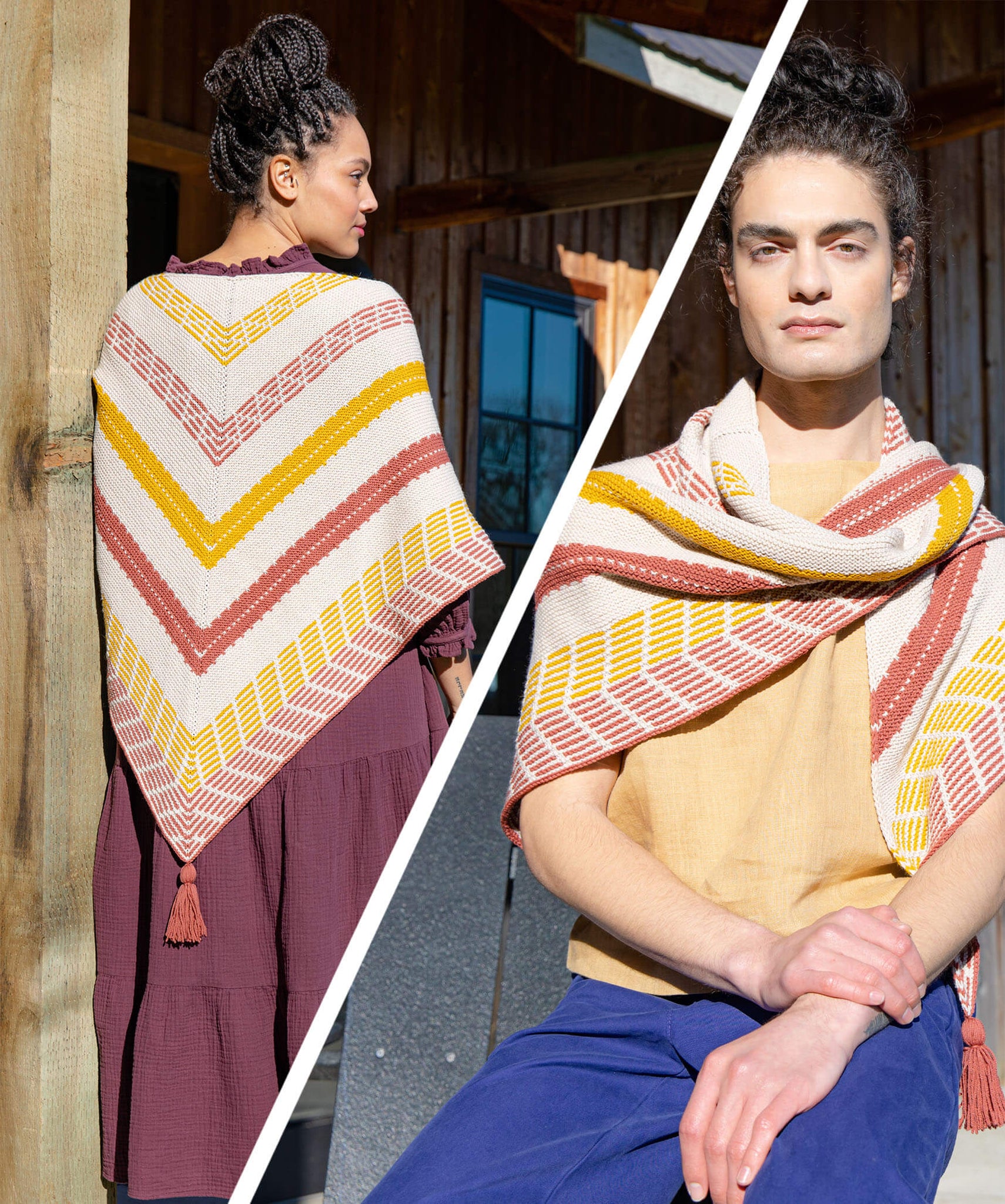 Bajadas Shawl | Knitting Pattern by Bérangère Cailliau