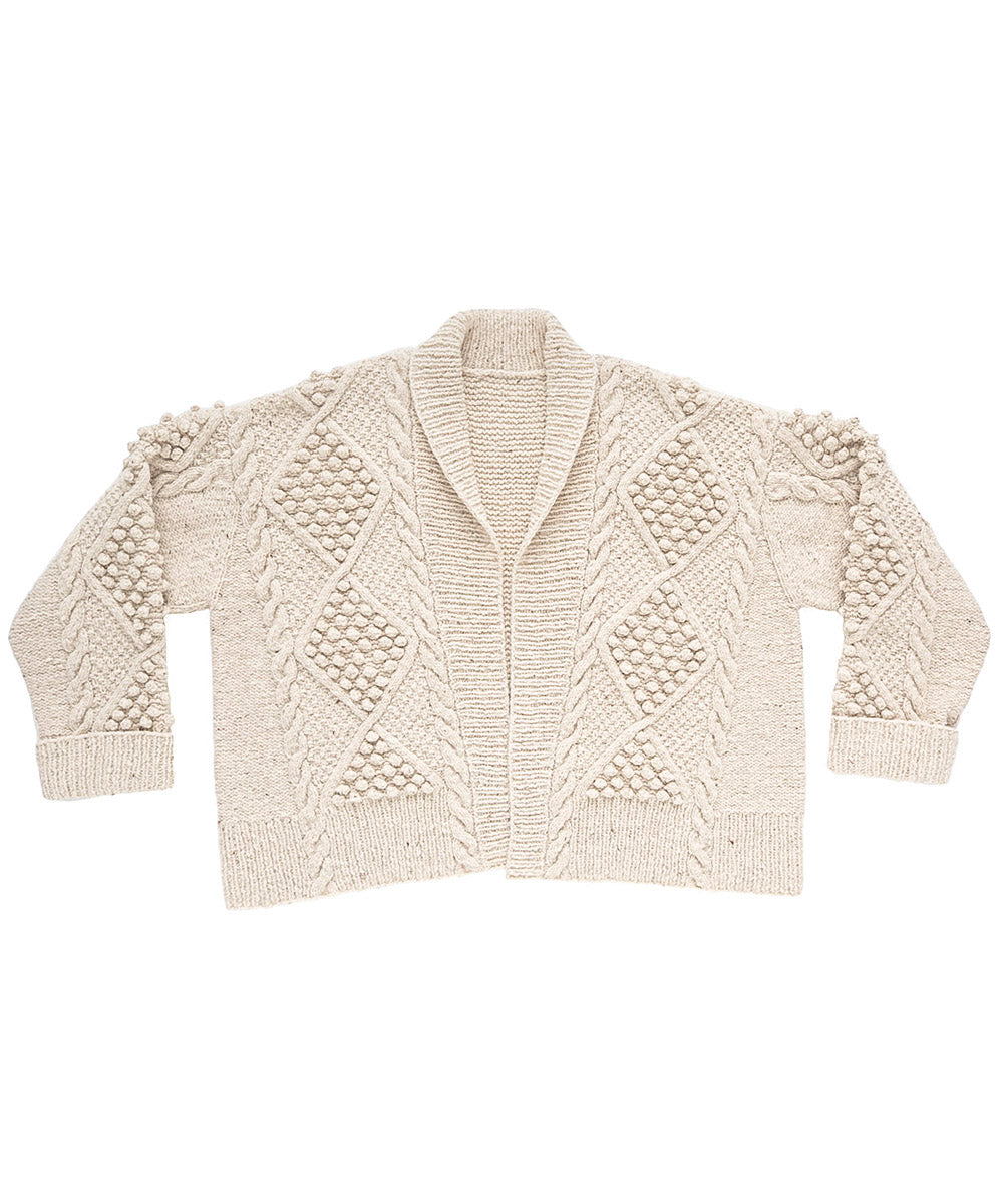 Flatlay of Balan Cardigan | Knitting Pattern by Emily Greene | Brooklyn Tweed