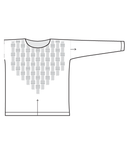 Schematic of Bewick Pullover Sweater | Knitting Pattern by Norah Gaughan | Brooklyn Tweed