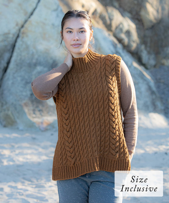 Chenier Sweater Vest | Knitting Pattern by Fiona Alice - COVER