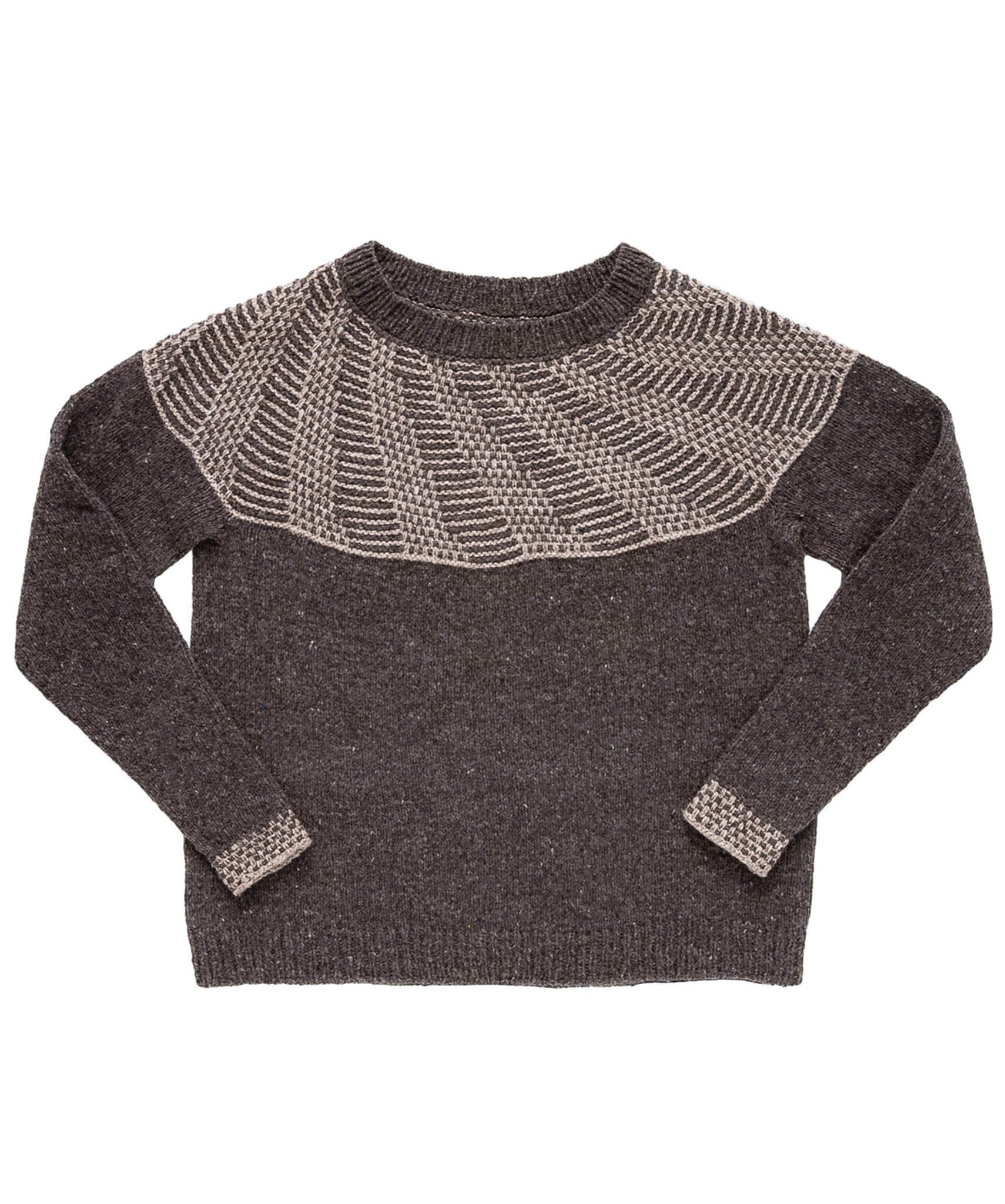 Cormel Pullover | Knitting Pattern by Lyudmila Aksenik - flat
