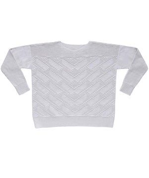 Ecola Pullover | Knitting Pattern by Jennifer Brou - Flat