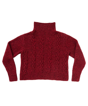 Edelin Cabled Pullover | Knitting Pattern by Shayla Crowel