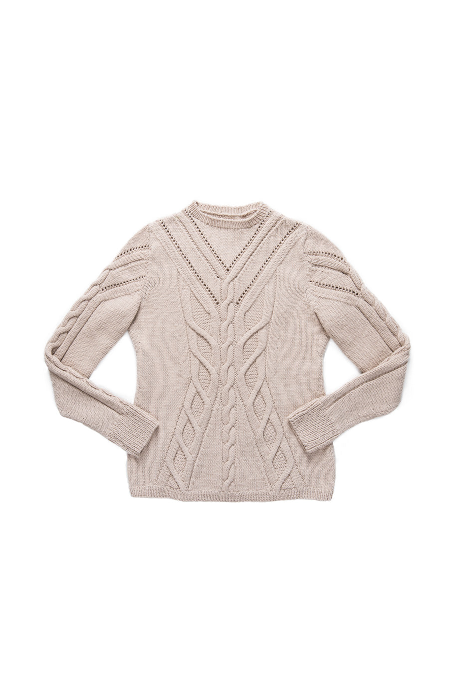 トップス STONE  80s CABLE BORDER KNIT Calisson - Berroco Yarn