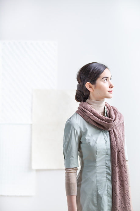 Kenchiku Stole | Knitting Pattern by Julie Hoover
