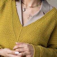 Oheka Pullover | Knitting Pattern by Orlane Sucche in Re-PLy Rambouillet DK Weight Yarn