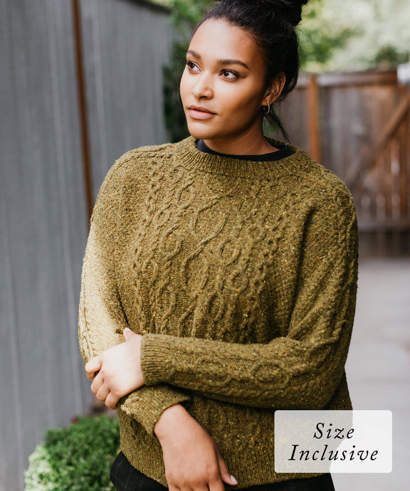 Rhyllis Pullover | Knitting Pattern by Cheryl Toy - cover image